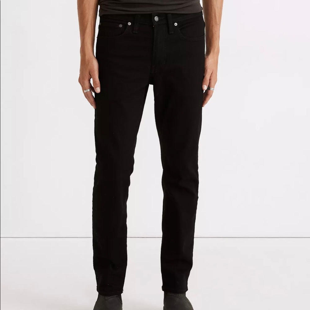 Madewell Slim Jeans in Classic Black Wash J9517 - Picture 3 of 4